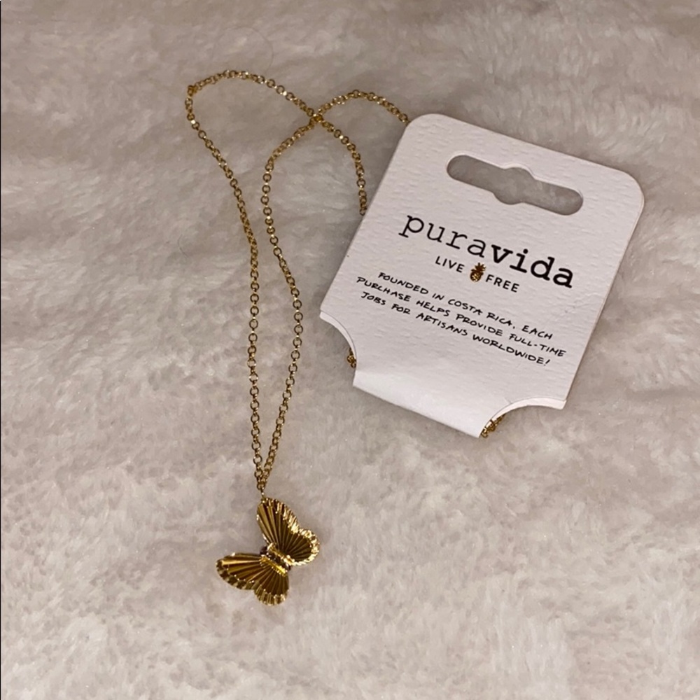 Gold Butterfly Necklace